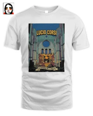 Esclusiva T-shirt Lucio Corsi La Chitarra Nella Roccia in Edizione Limitata
