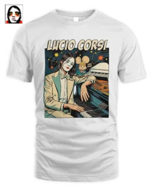 Maglietta Lucio Corsi Topo Gigio Edizione Fumetto Vintage