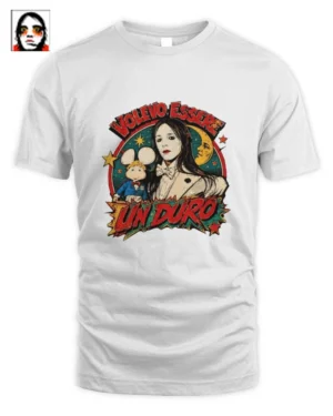 Maglietta Lucio Corsi Volevo Essere Un Duro Unisex T-Shirt Vintage Bianco