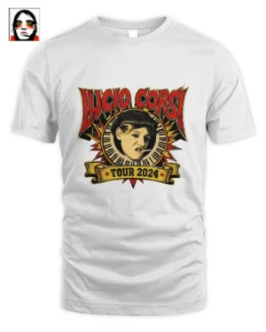Lucio Corsi Tour 2024 T-Shirt Vintage Unisex in Puro Cotone